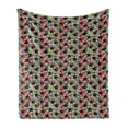 thumbnail image 1 of Geometric Soft Flannel Fleece Throw Blanket, Repeating Colorful Stars and Triangles Print and Modern, Cozy Plush for Indoor and Outdoor Use, 50" x 60", Charcoal Grey Multicolor, by Ambesonne, 1 of 5