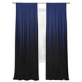 thumbnail image 7 of Navy Blue Black Ombre Sheer Curtains 108 Inch Length 2 Panels Set, Modern Abstract Striped Gradient Voile Window Treatment Semi Sheer Long Curtains Drapes for Bedroom/Living Room/Kitchen 52"x108"x2, 7 of 7