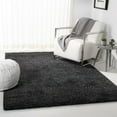 thumbnail image 2 of SAFAVIEH August Carlene Solid Plush Shag Area Rug, Charcoal, 9' x 12', 2 of 8