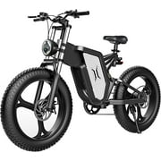 X20 Electric Bike, 20" x 4.0 Fat Tire Electric Bicycle with 2000W Motor, 48V 20/25AH Removable Battery, 34 MPH, Shimano 7-Speed, Hydraulic Oil Brake, EBike for Adults