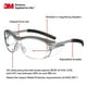 thumbnail image 2 of Gafas de seguridad 3M Nuvo Readers +2.0 dioptrías lente transparente gris, 2 of 4