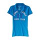 thumbnail image 1 of Aeropostale Womens 87 New York Polo Shirt, Azul, X-Small Aeropostale Polo, 1 of 1