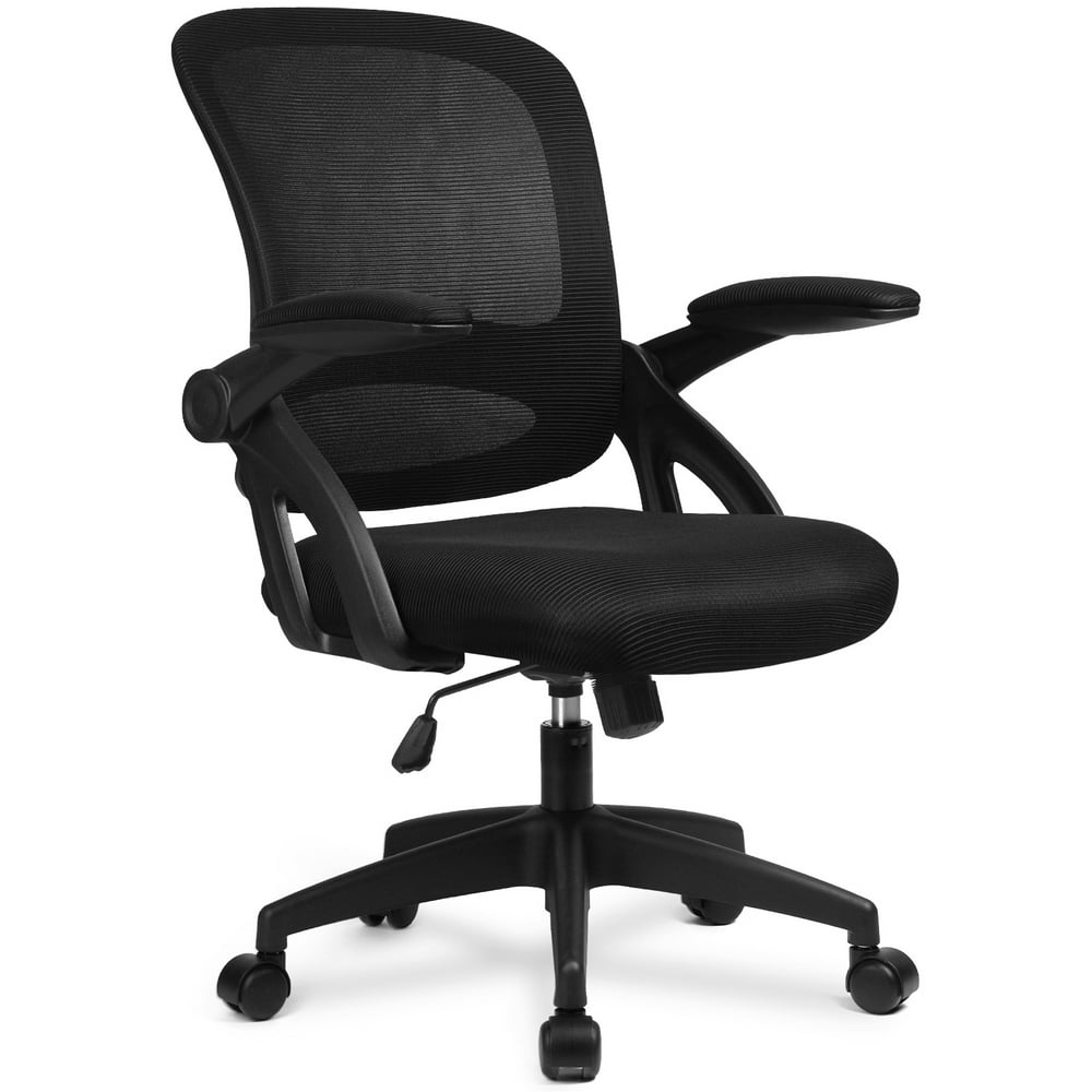 ComHoma Office Chair with Flip Up Armrest Mid Back Mesh Executive Chair ...