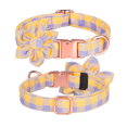 thumbnail image 1 of Collar de perro con flores, collar de perro ajustable con estampado floral, collar para mascotas para perros pequeños, medianos y grandes, 1 of 5