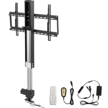 KFFKFF Motorized TV Lift Stroke Length 28 inches Motorized TV Mount Fit for Max.50 Inch TV Lift with Remote Control Height Adjustable 38-65 inch,Load Capacity 132 lbs
