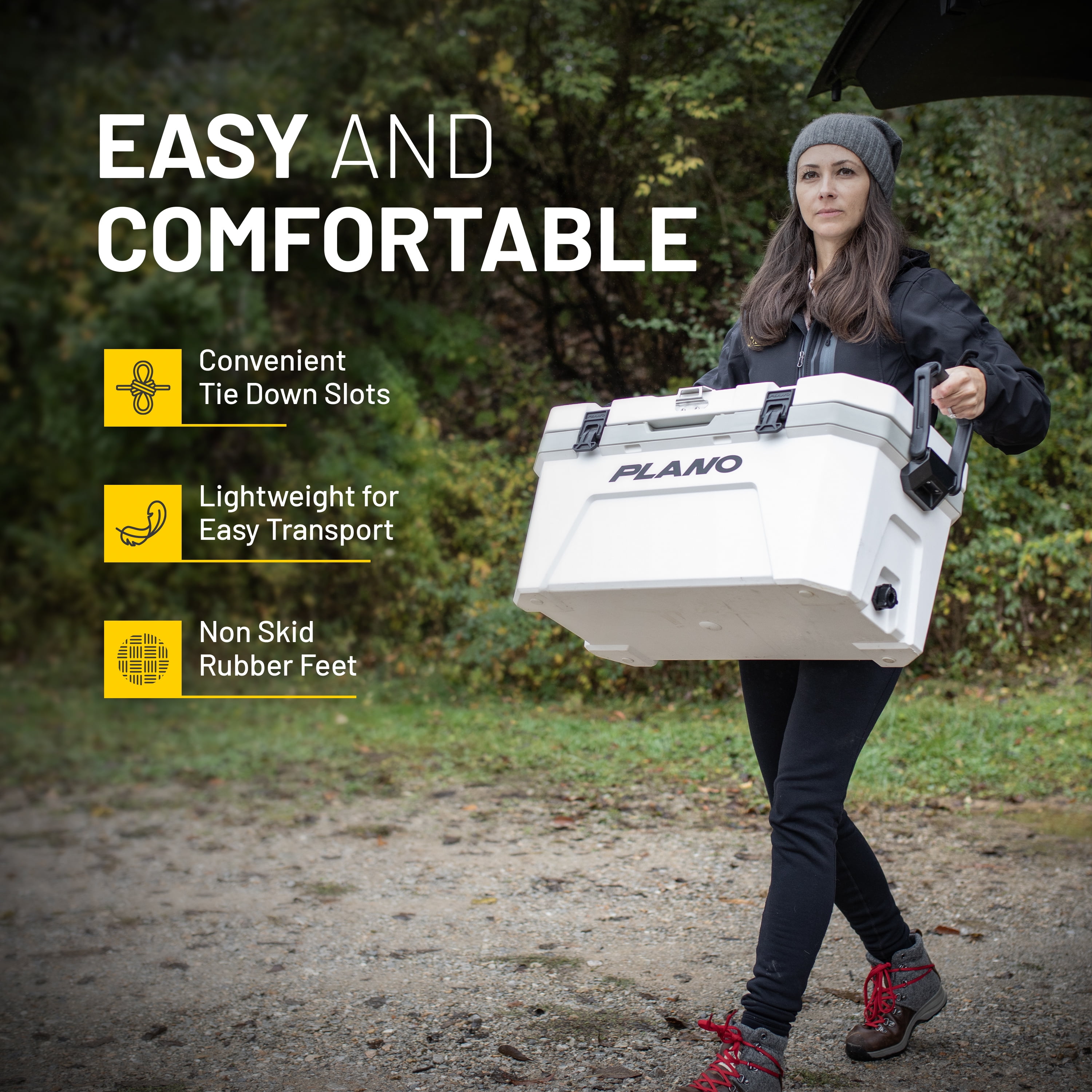 Plano Frost 14 Quart Heavy Duty Cooler w/ Built In Bottle Opener and Dry Basket, Storm Gray