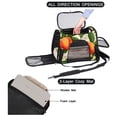 thumbnail image 2 of Peach Sherpa Fabric Dog Carrier Bag 900D Oxford Cloth Pet Travel Bag 17x10x11.8 in Blue, 2 of 7