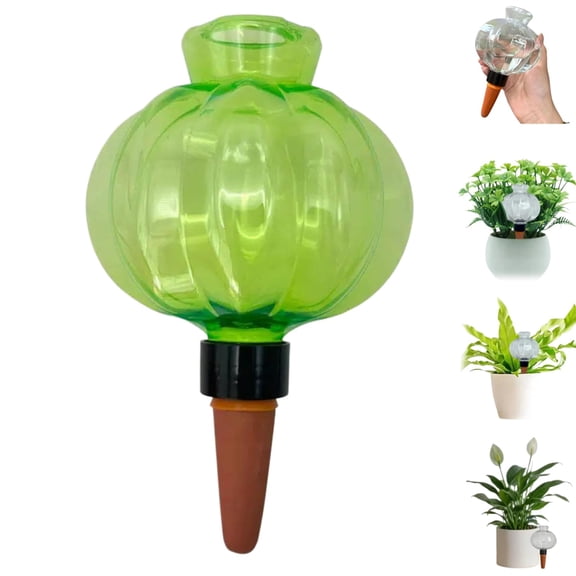 17oz Lantern Self-Watering Globe for Potted Plants, Automatic Plant Waterer with Terra Cotta Spike, Decorative Irrigation Drip System for Indoor Outdoor, 6.7-Inch