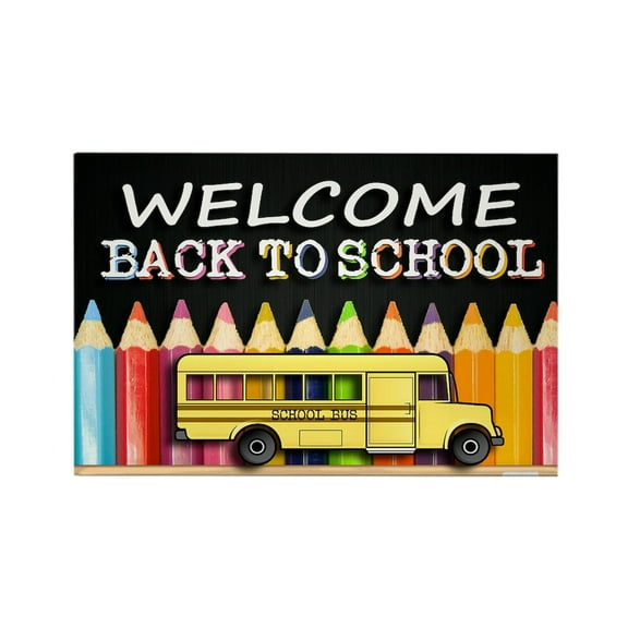 CafePress - WELCOME BACK TO SCHOOL BUS - Rectangle Magnet, 2"x3" Refrigerator Magnet