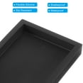 thumbnail image 4 of REGALWOVEN Silicone Bathroom Tray Soap Dispenser Tray Jewelry Organizer for Restroom, Dresser, Sink Black 8" x 4", 4 of 6