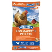 Family Farm® Egg Maker 15 Pellet | Complete Feed for Laying Hens |40 lb