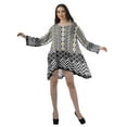 thumbnail image 4 of Moomaya Robe de Cocktail Imprimée à Manches Longues Tenues de Noël Robe Courte pour les Fêtes, 4 of 4