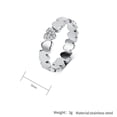 thumbnail image 2 of PAURO Heart Rings for Women Silver Gold Plated Cubic Zirconia Cute Size 5 Stainless Steel Cute Size 5 Statement Charm Dainty Personalized Statement Jewelry Silver Size 8, 2 of 6