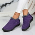 thumbnail image 5 of Miluxas Womens Snow Boots Winter Warm Booties Lined Anti-Slip Ankle Boots Outdoor Slip On Waterproof Booties Comfortable Warm Shoes, 5 of 8