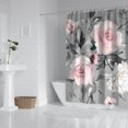 thumbnail image 2 of Waterproof Beautiful Colorful Floral Shower Curtain 72x72 Inch Boho Style Polyester Unique Shower Curtain for Bathroom Hotel Home Decor with 12 Plastic Hooks, 2 of 5