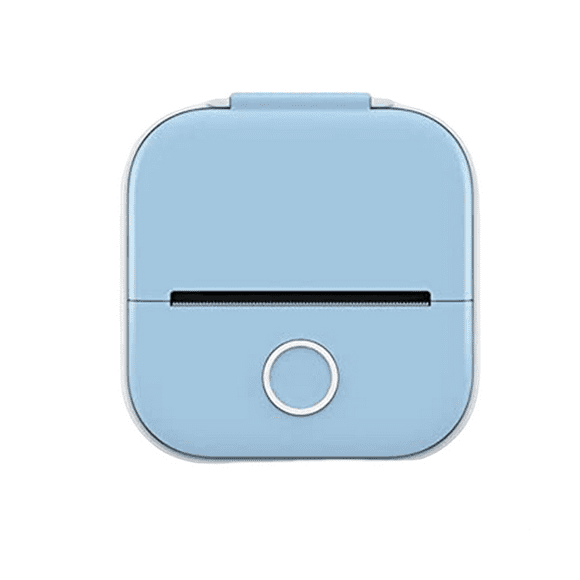 Mini Pocket Printer, New Portable Instantly Sticker Printer, Sticker Maker Pocket Thermal Printer (Blue)