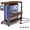 Brown, variant on Height Adjustable Tower Stand with Charge Station and USB Port, 2-Tier ATX-Case Cart, Under Desk Mobile PC Stand, CPU Holder Cart with Locking Caster Wheels for Fits PC