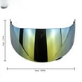 thumbnail image 3 of Helmet lens motorcycle helmet lens anti-glare windproof safety lens-dark brown color, 3 of 6