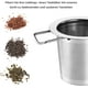 thumbnail image 4 of Teesieb Teefilter, Tee-Sieb für losen Tee, colador de té de acero inoxidable 304 sin óxido para té de hojas sueltas, colador premium, mango plegable, se adapta a la mayoría de tazas de té y cuencos, 4 of 8