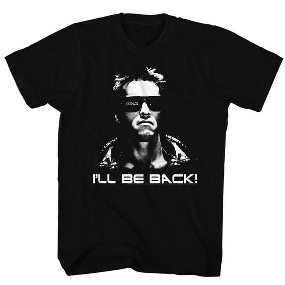 Terminator Ill Be Back Black Adult T-Shirt 2Xlt