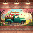 thumbnail image 6 of Easter Themed Backdrop Banner with Bunny Truck and Eggs Design Party Decorations for Easter Celebrations Family Gatherings Spring Events Photography Props, 6 of 8