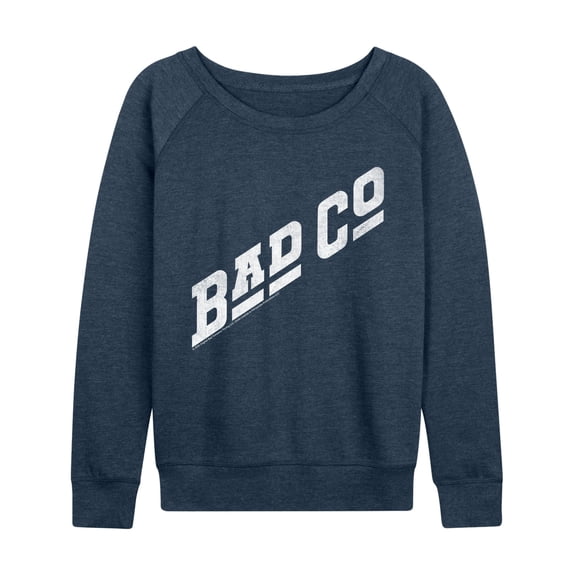 Bad Company - Logo Dark - Women's French Terry Long Sleeve Pullover