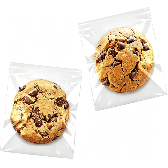 CCOCC Cookie Bags with Seal,200Pcs 5X6" Clear Self Sealing Cellophane Bags for Cookie Packaging Resealable Cello Treat Bag Plastic Individual Cookies Bag for Gift Giving Favors Candy Wrappers
