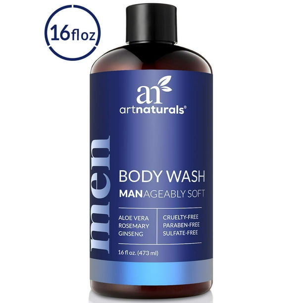 ArtNaturals Men’s Fresh Body Wash w/Aloe Vera, Shea Butter, Essential