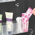 thumbnail image 7 of Wall Mounted Storage Organizer for Home Bathroom Compartment Hanging Shelf With Backing Space Saving Wall Mounted Holder For Makeup Brushes Lipstick, 7 of 7