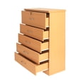 thumbnail image 6 of Better Home Products Florence 5 Drawer Wooden Bedroom Chest in Beech (Maple), 6 of 6