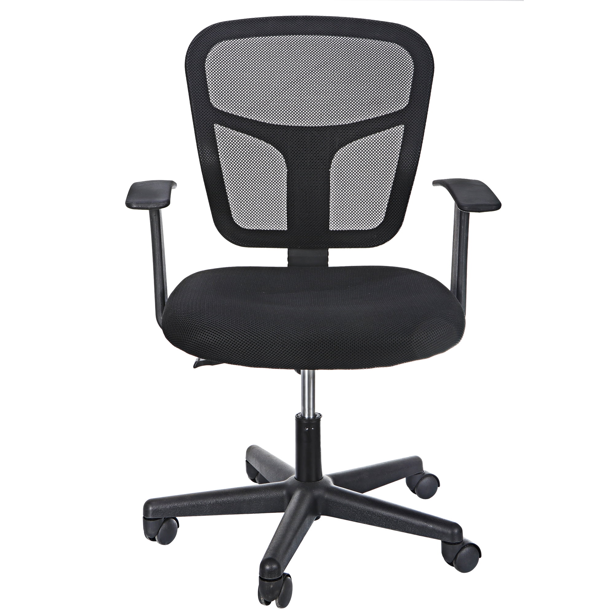 Hadwin Office Chair Black,Ergonomic Desk Chair with Armrest Executive Computer Chair with Lumbar Support Mid-Back Home Office Swivel Mesh Chair with Tilt Function