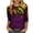 Multicolor#551, variant on YOIAVAIOY Women Funny Mardi Gras Shirts 3/4 Sleeve Crew Neck Carnival Print Top Happy Holiday Trendy Outfits Multicolor XL