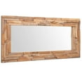 thumbnail image 4 of vidaXL Decorative Mirror Wall Mirror Framed Mirror Solid Teak Wood Rectangular, 4 of 17