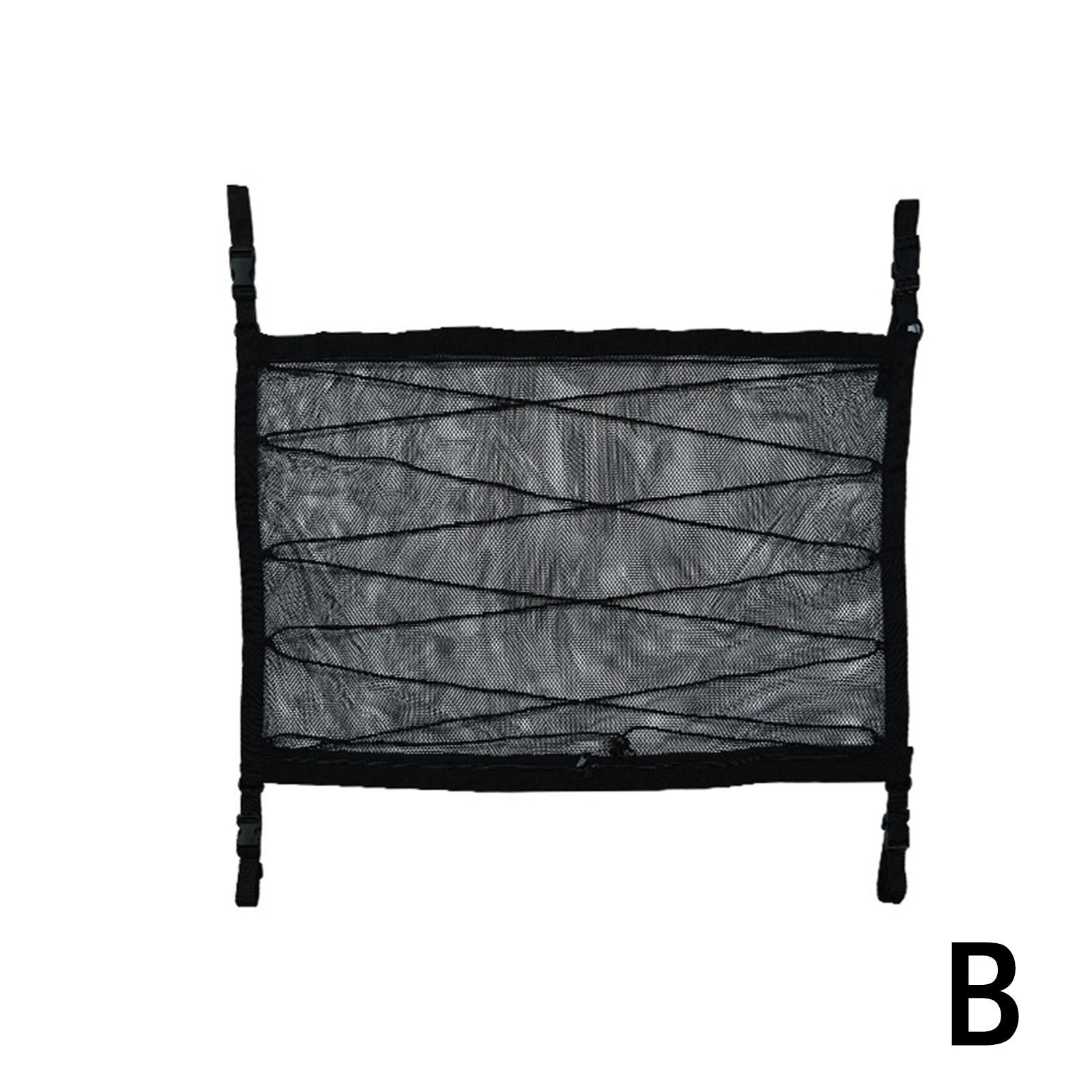 Car Ceiling Roof Storage Net Organizer Adjustable Luggage Bag Mesh
