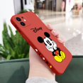 thumbnail image 1 of Funda de silicona líquida con estampado lateral para iPhone, carcasa de Mickey de Disney para modelos 14, 13, 12, 11 Pro Max, Mini, X, XR, XS MAX, SE20, 8, 7 Plus Fivean unisex, 1 of 2