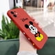thumbnail image 1 of Funda de silicona líquida con estampado lateral para iPhone, carcasa de Mickey de Disney para modelos 14, 13, 12, 11 Pro Max, Mini, X, XR, XS MAX, SE20, 8, 7 Plus Fivean unisex, 1 of 2