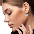 thumbnail image 2 of Beach Summer Seashell Clam Boho .925 Sterling Silver Dangle Earrings | Earrings for Women | Sterling Silver Earrings | Dangle Earrings For Women, 2 of 9