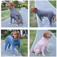 thumbnail image 4 of Big Dog Jumpsuit Full Cover Dog Recovery Suit After Surgery Anti Shedding Bodysuit Pet Claming Pajamas for Medium Large Dogsowns (Pink,11XL), 4 of 7