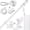5 FT - With Bracket, variant on 7 FT - With Bracket Thickened Stainless Steel Wall Mount Flag Pole Kit