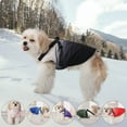 thumbnail image 2 of Dog Winter Jacket Reflective Waterproof Warm Pet Garment, Comfortable Cold Weather Fleece Apparel Outfits with Zipper Closure for Small Medium Large Dogs, 2 of 6