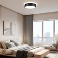 thumbnail image 4 of Dimmable Modern Flush Mount Ceiling Lights, Black 5CCT LED Ceiling Light Fixture, Minimalist Round Kitchen Lighting Fixtures for Bedroom, Laundry Room, Hallway, Entryway, 11.8, 4 of 9