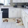 thumbnail image 4 of Kitchen Rug Mat Christmas Gnome Tree Truck, Set of 2, Anti-Fatigue Non-Skid Washable Kitchen Runner Rugs, Winter Snow Bird Soft Comfort Rug for Kitchen, Floor Home, Front of Sink, Laundry, 4 of 6