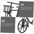 thumbnail image 4 of Minibicicleta, triciclo BESTOYARD, decoración metálica, casa de muñecas para niños, 4 of 9