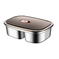 thumbnail image 1 of braveheart Leak-proof Container Sets Lightweight Portable Durable Sealed And Leak-proof Compartment-divided Double grid, 1 of 6