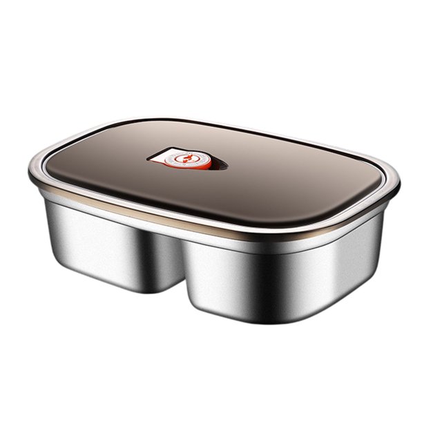 braveheart Leak-proof Container Sets Lightweight Portable Durable Sealed And Leak-proof Compartment-divided Double grid