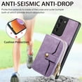 thumbnail image 5 of for Samsung Galaxy S21 Plus Wallet Case, Crossbody Phone Purse with Card Holder for Women, Zipper PU Leather Carrying Cover Gift with Shoulder Strap Kickstand Anti-drop for S21 Plus - Purple, 5 of 10