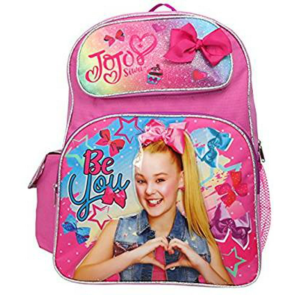 JoJo Siwa - Backpack - - Pink Bow 16 Bag 002428 - Walmart.com - Walmart.com