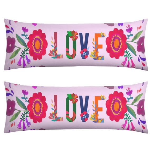 Boho Long Body Pillow Cover – Soft & Breathable Ethnic Fabric, Hidden Zipper, 20"x54", Stylish Abstract Tribal Print – Gift for Side Sleepers, Pregnancy, Home Decor