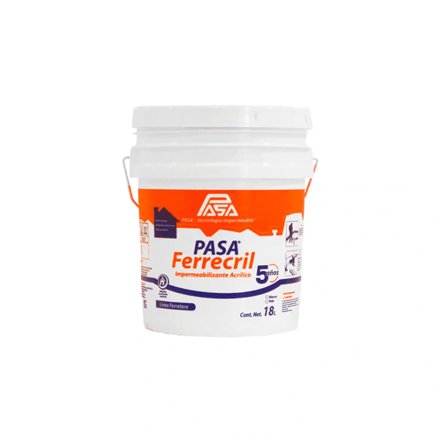 Impermeabilizante Acrilico 5 Años 18Lt Blanco Pasa 34026