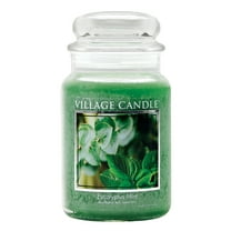 Village Candle Eucalyptus Mint Scented Candle, Large 21.25 oz Apothecary Jar